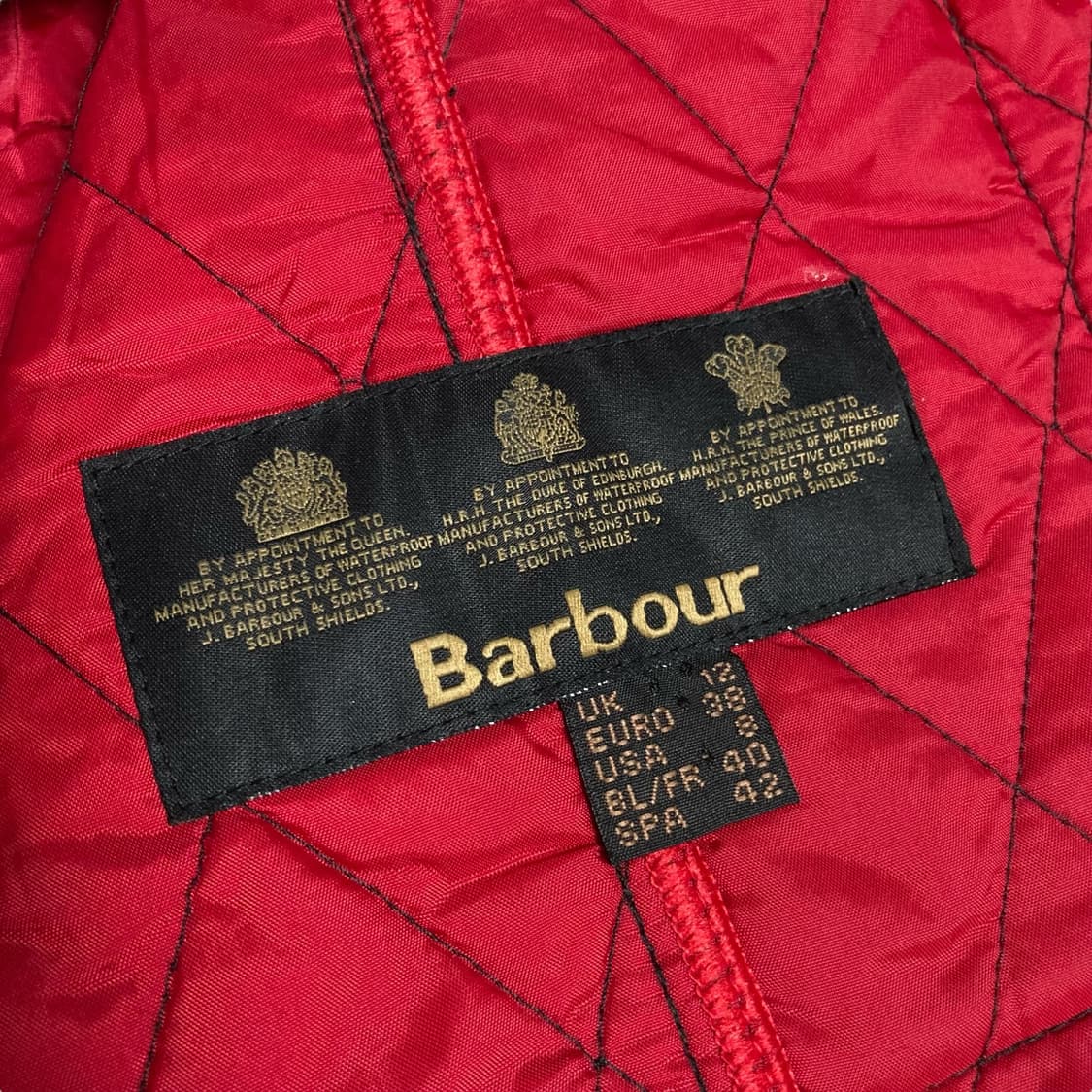 바버 스몰로고 블랙 퀄팅자켓 상품이미지4