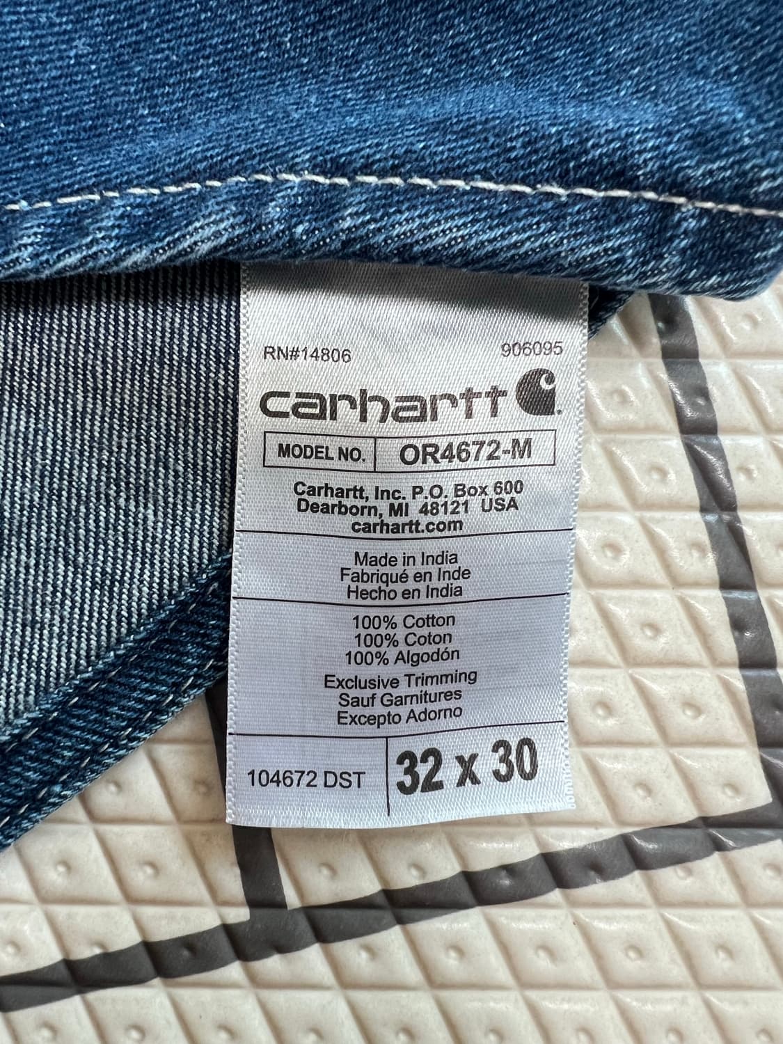 Carhartt Denim Bib Overall 칼하트 데님 오버롤 상품이미지3