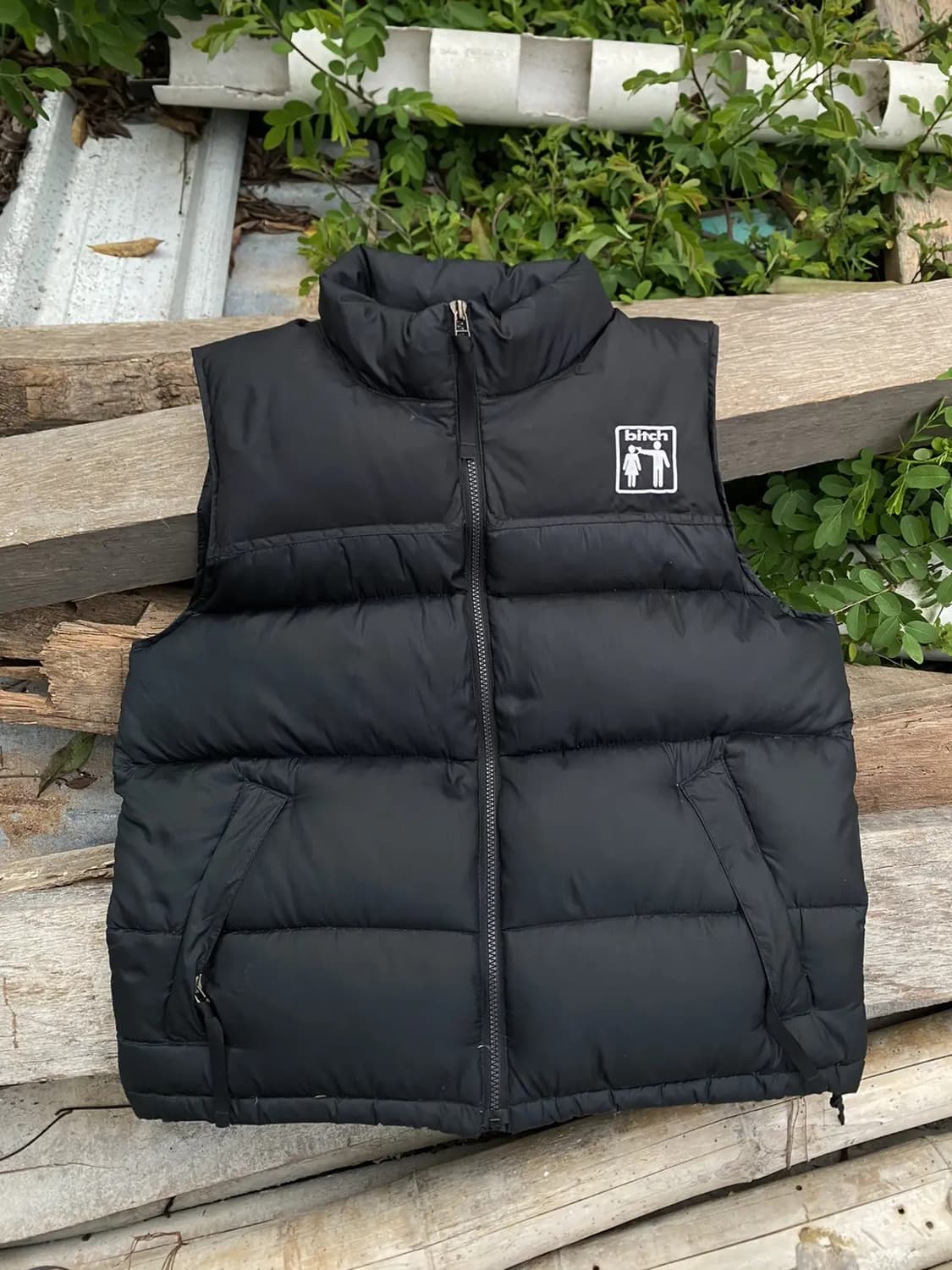 비치 스케이트보드 패딩 조끼 블랙 상품이미지1