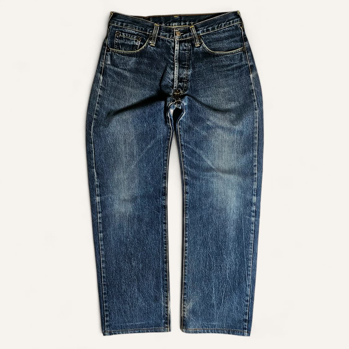 [32][에비수JAPAN]오사카 자수 릴렉스 스트레이트 데님 상품이미지2