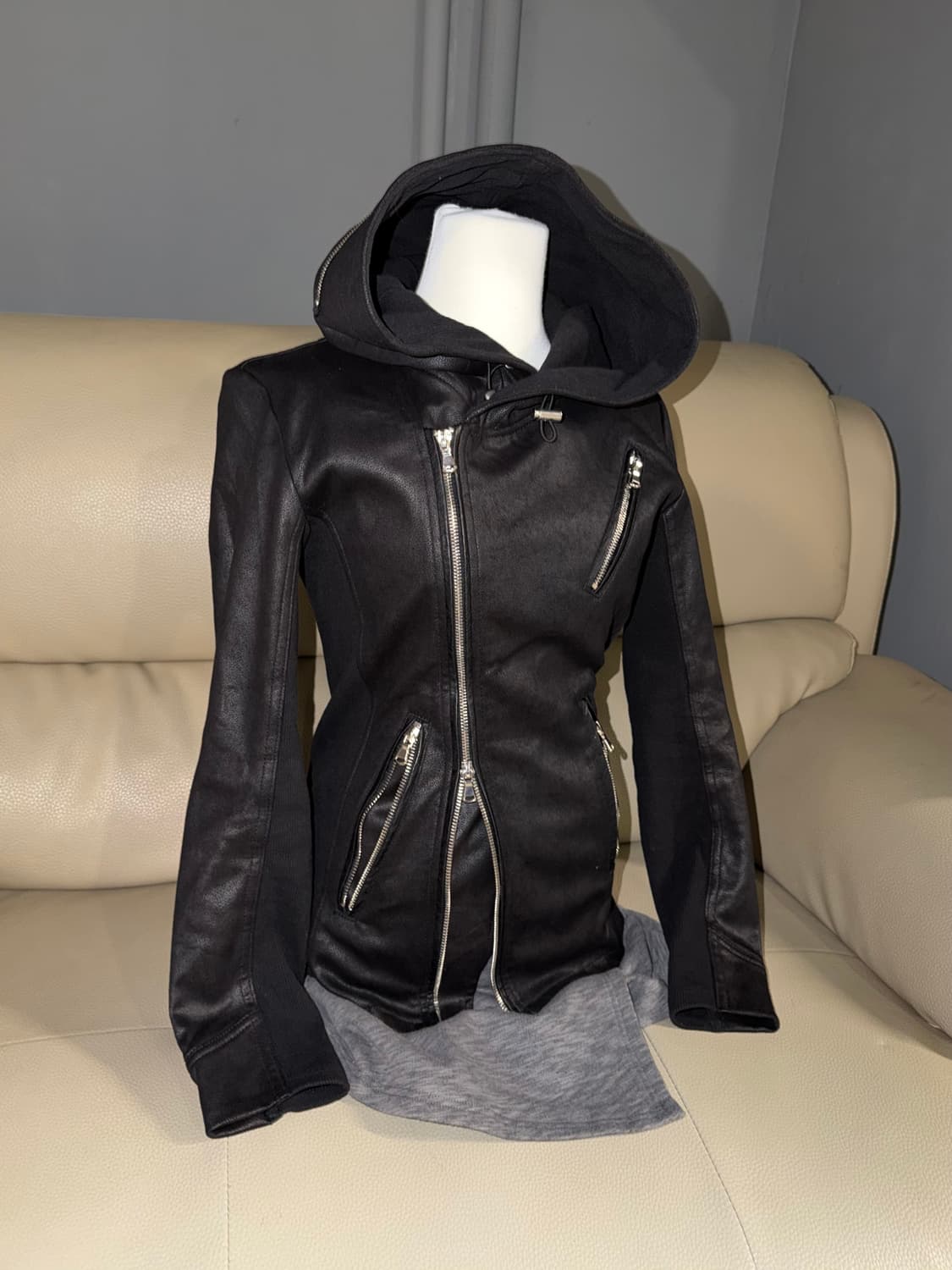 Johnny wolf asymmetric design jacket  상품이미지1