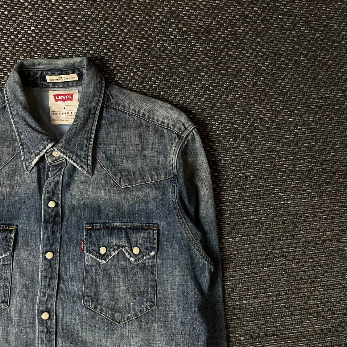리바이스 중청 투포켓 긴팔 셔츠 슬림핏 M 상품이미지3