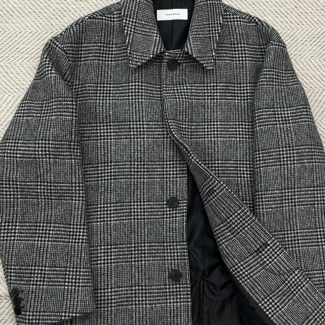 토니웩 울캐시미어 체크코트 r2845 상품이미지5