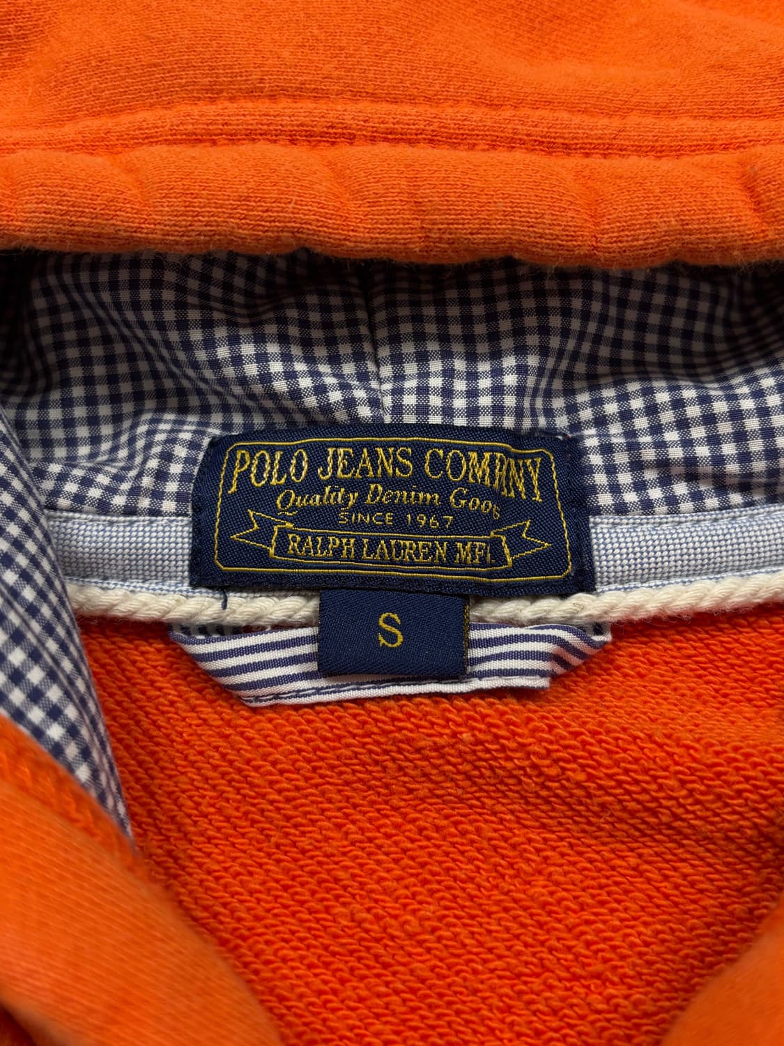 폴로진스 오렌지 후드집업 상품이미지5