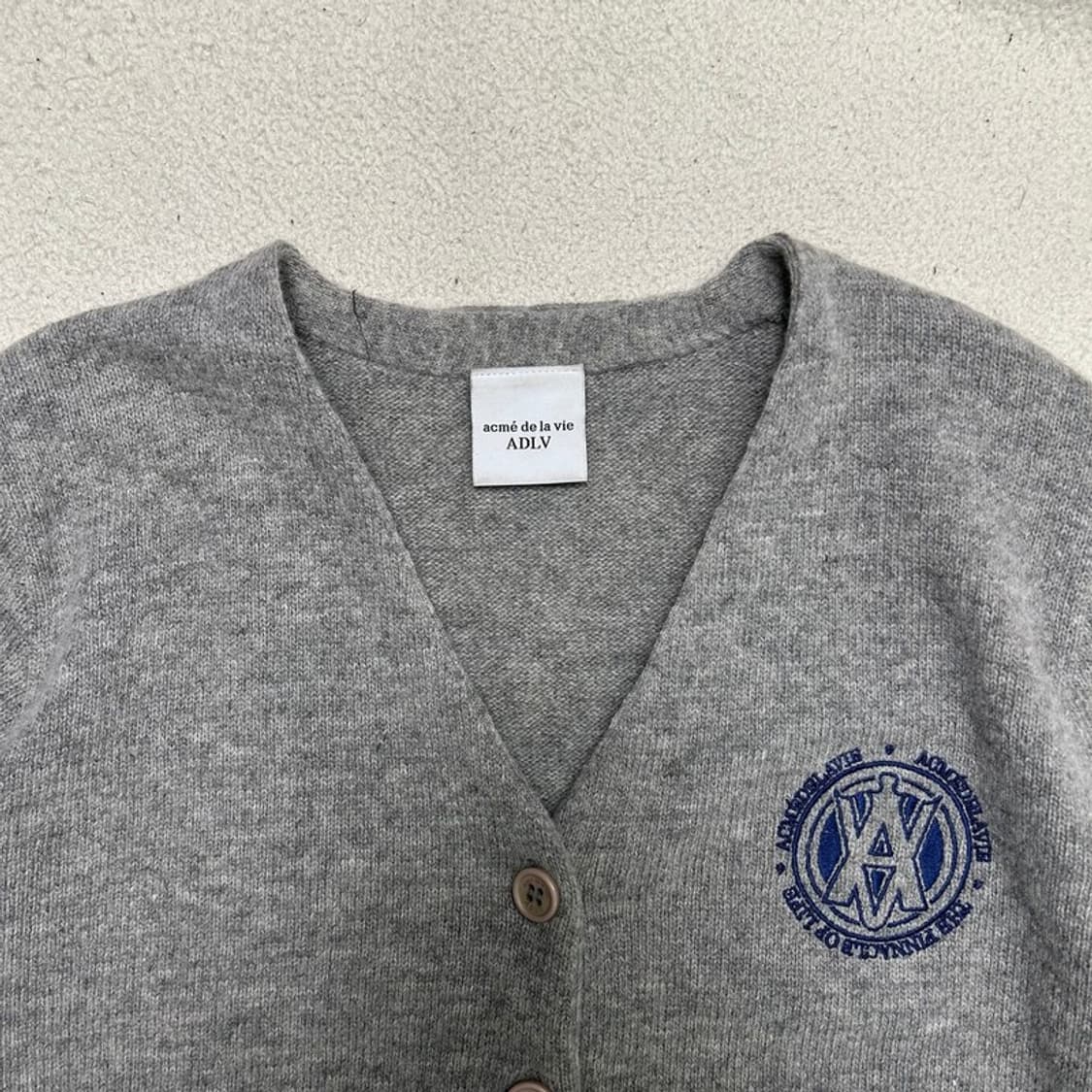 ADLV 니트 가디건 그레이 1 상품이미지4