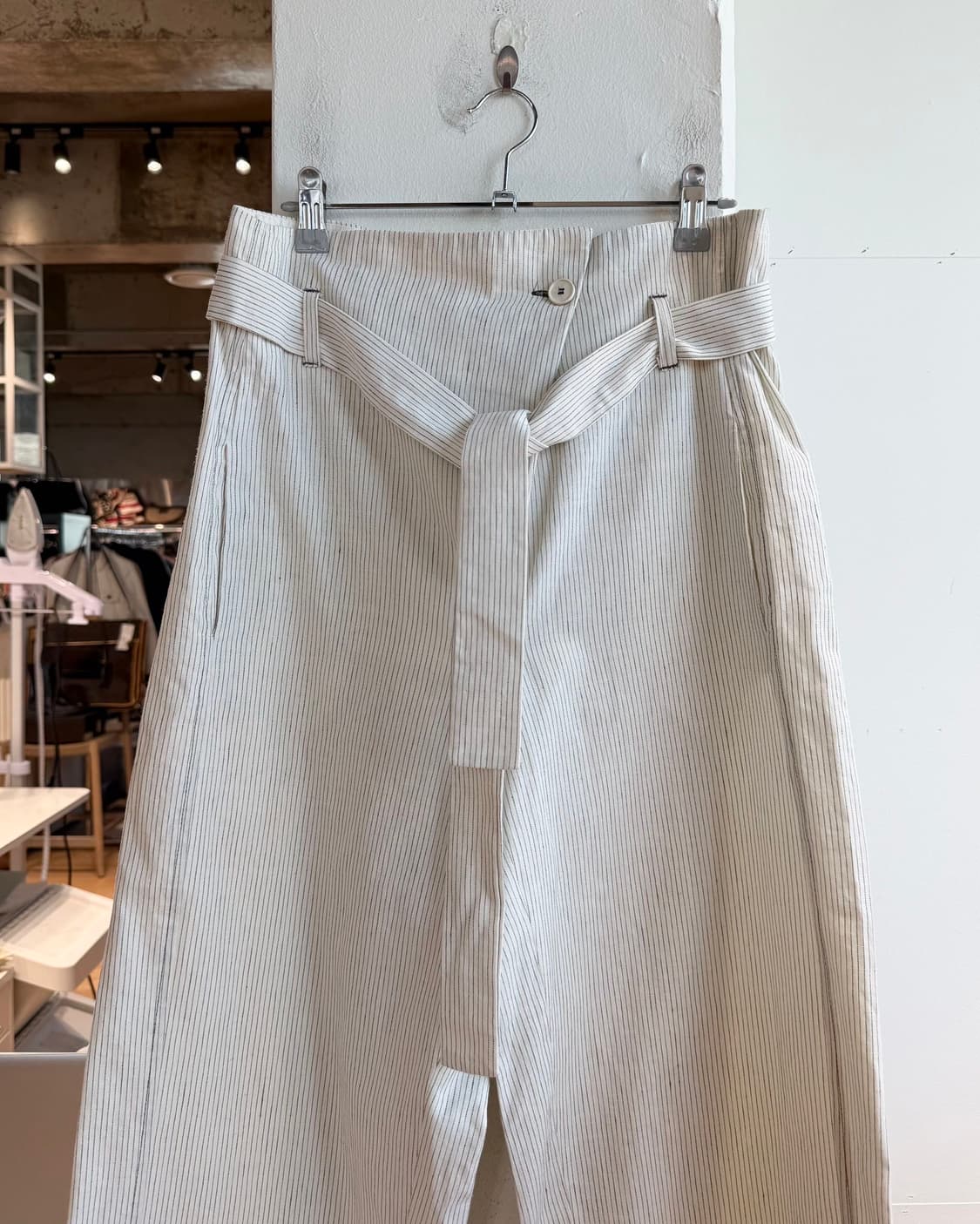 텔라 아이보리 스트라이프 벨티드 팬츠 상품이미지3