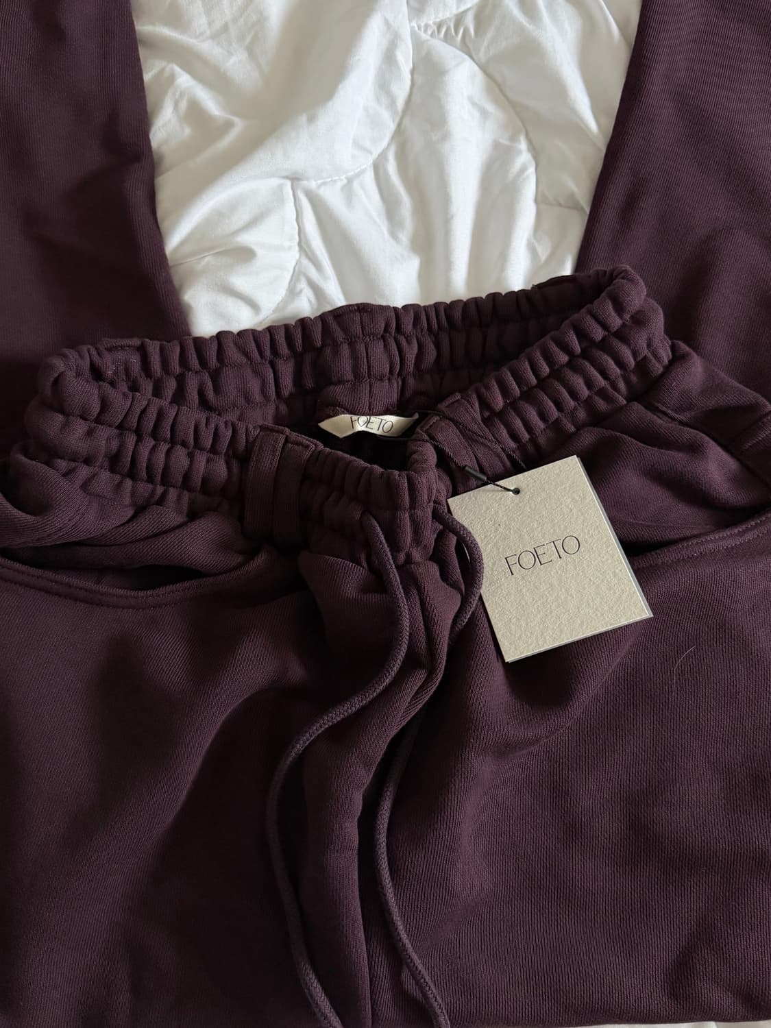 (새상품/택O) foeto 포에토 워싱데이 팬츠 보르도 기본기장 상품이미지3