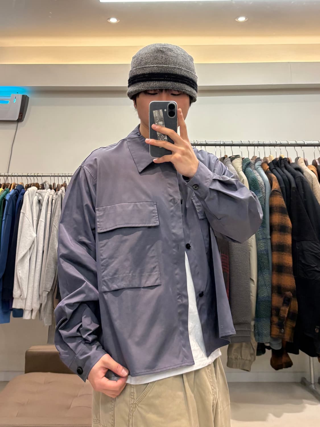 HARE 샤인 나일론 셔츠 상품이미지8