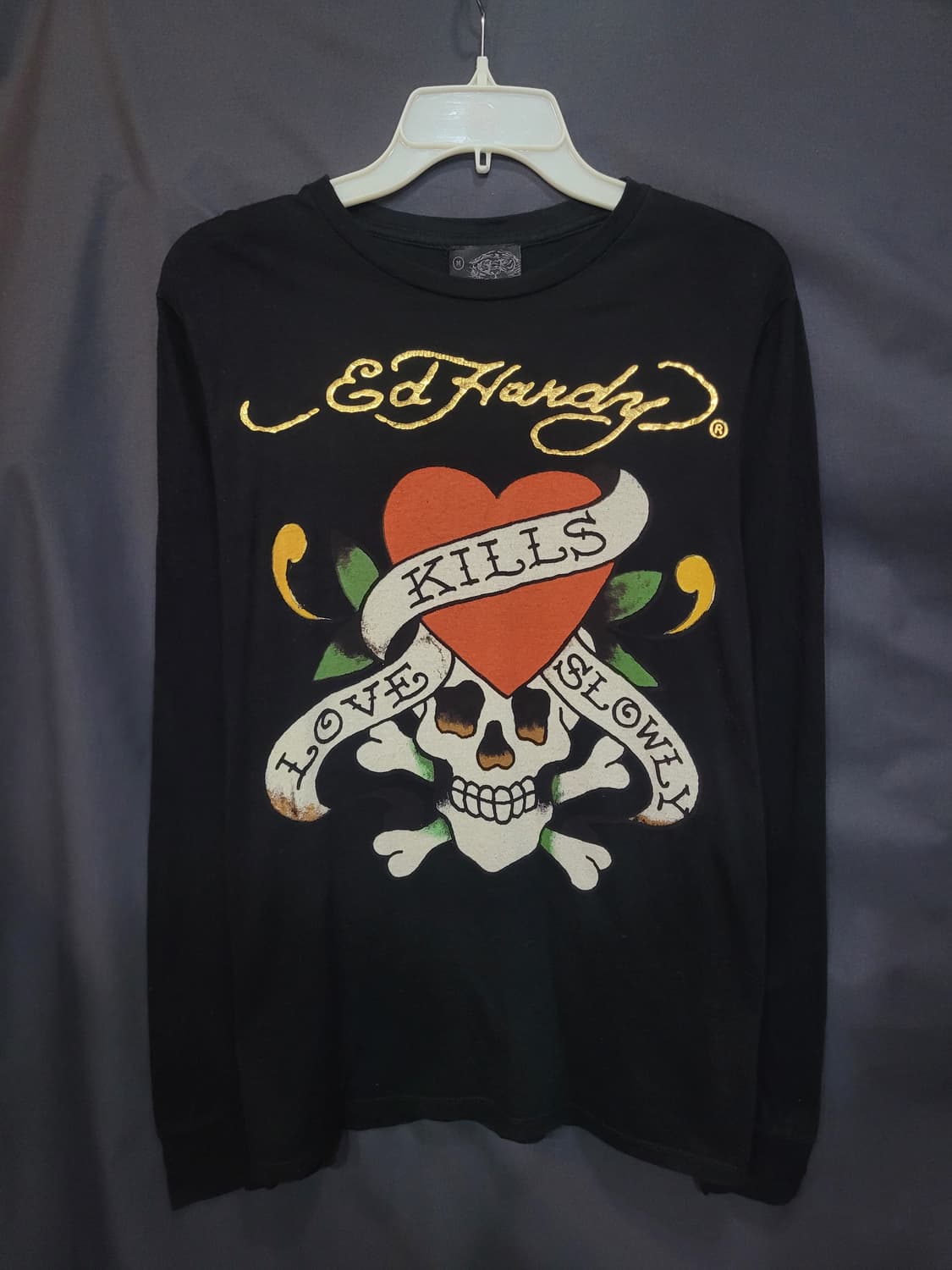 Ed Hardy USA 애드하디 빈티지 스컬 슬리브 셔츠 상품이미지1