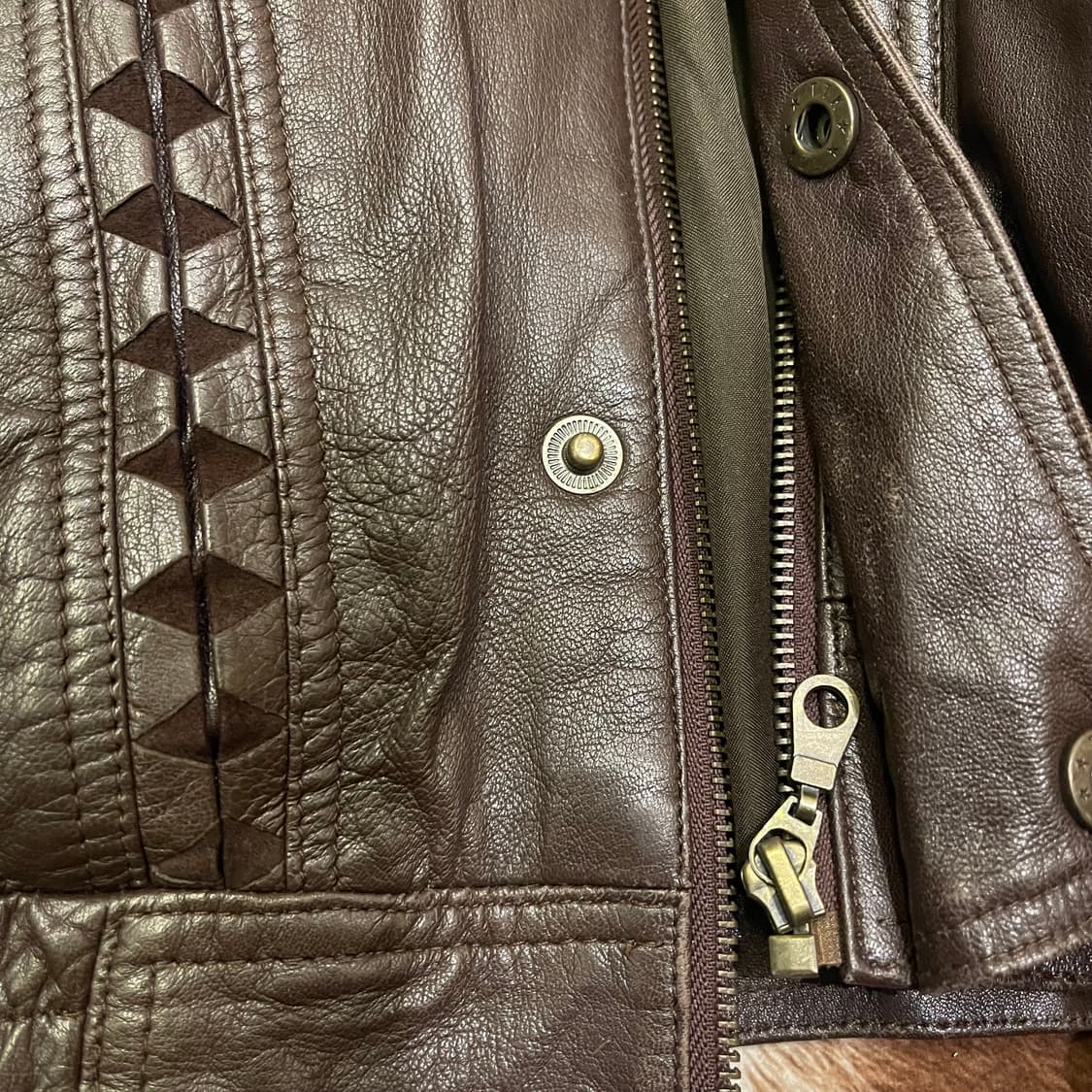 90's vintage leather jacket 상품이미지6