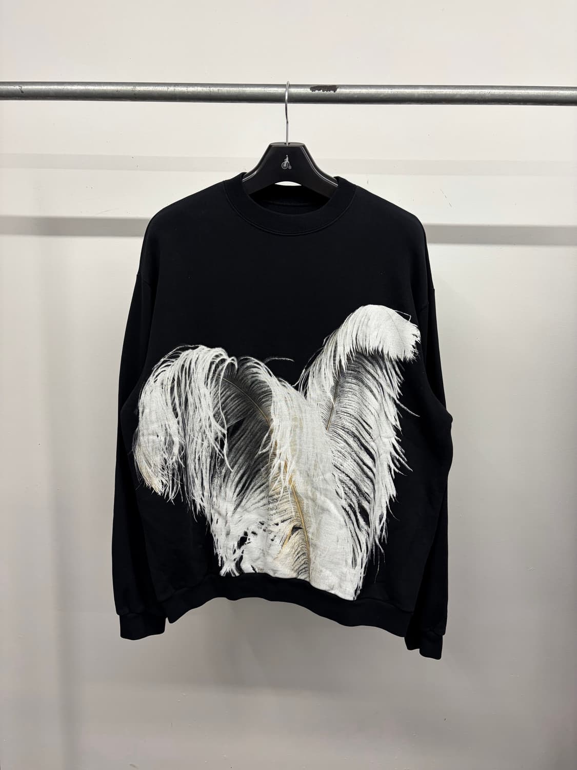 메종마르지엘라 페더 빅 프린팅 맨투맨 스웻셔츠 풀오버 긴팔티 상품이미지1