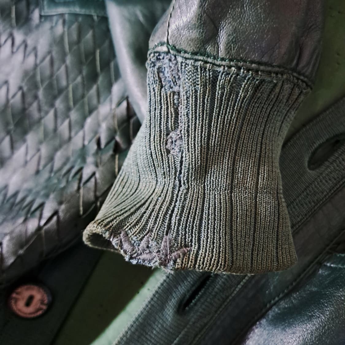 (택포) torras 토라스 인트레치아토 가죽 가디건 100 B609 상품이미지6