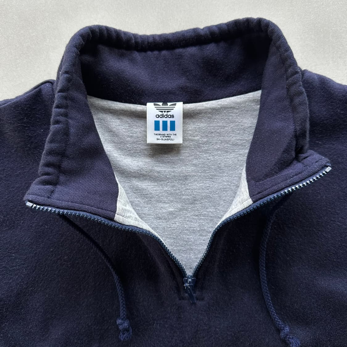 [L]아디다스 90s 일본판 올드스쿨 반집업 맨투맨 상품이미지8