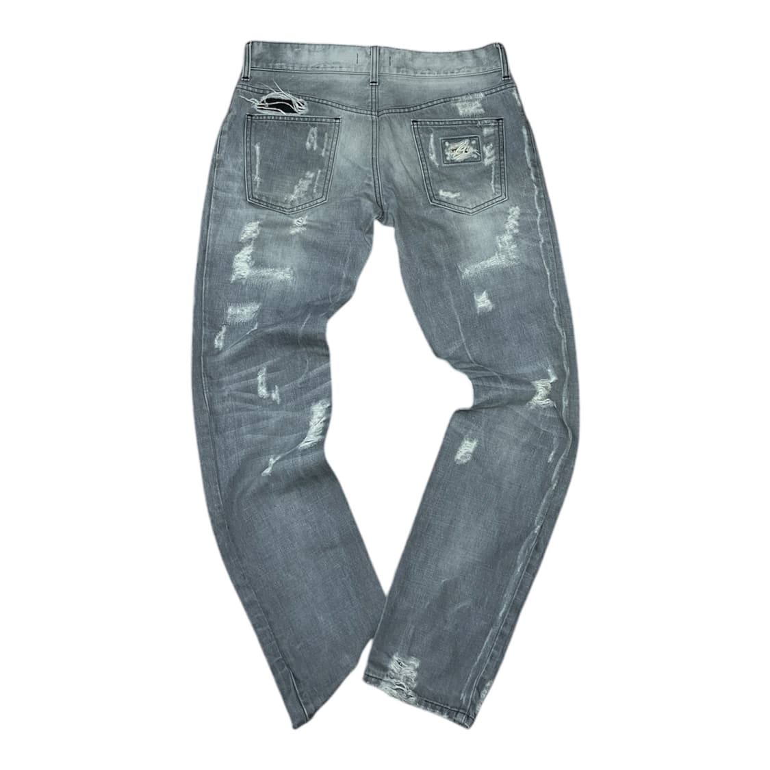 Dolce & Gabbana 디스트로이드 데님 진 워싱 그레이 상품이미지2