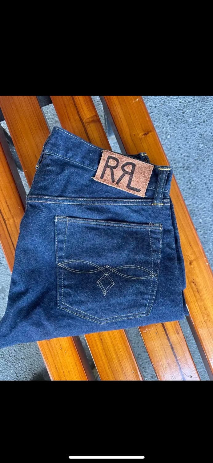 더블알엘 rrl 로우 스트레이트 원스 워시 셀비지 진 34x32 상품이미지1