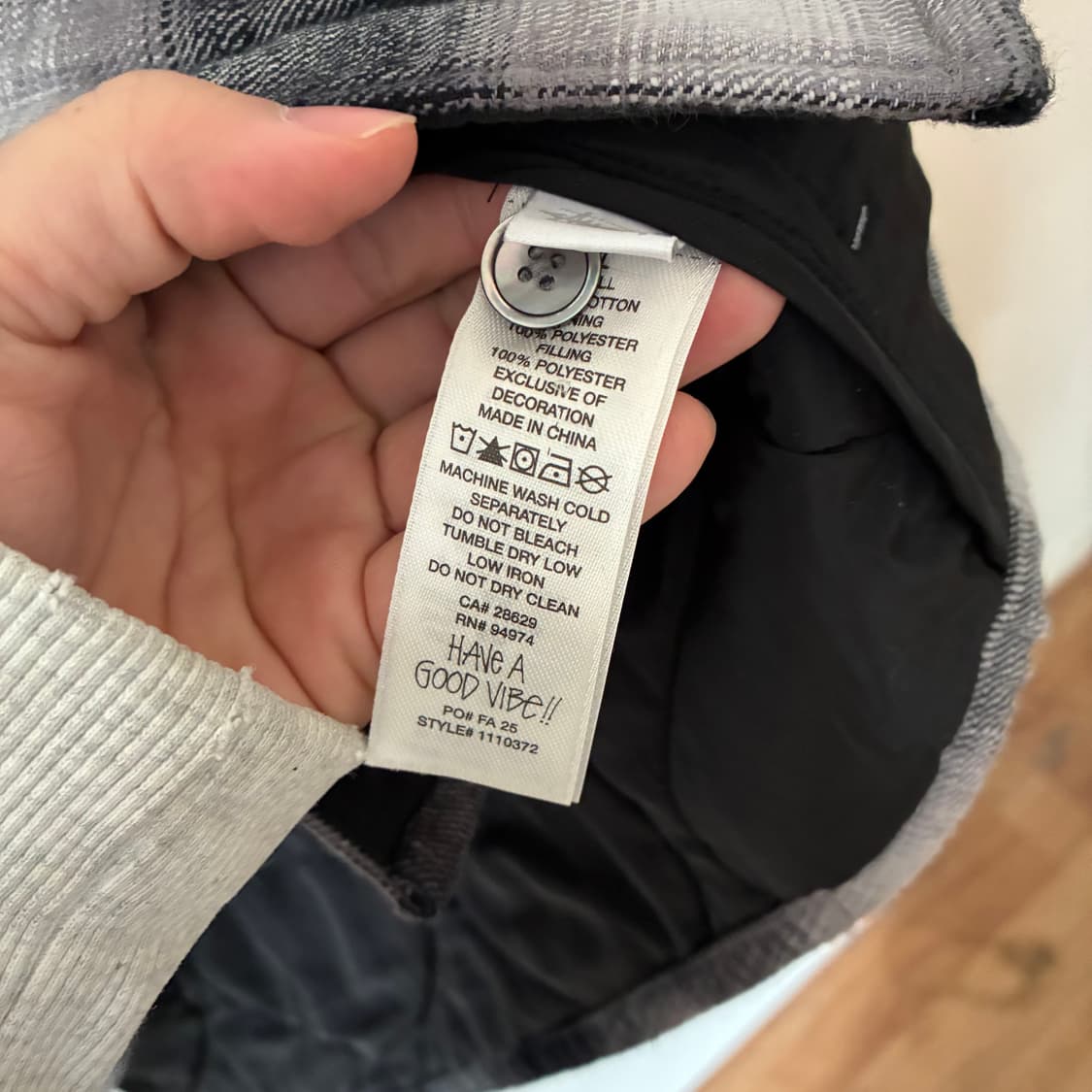 스투시 워크기어 체크 퀄팅 자켓 상품이미지5