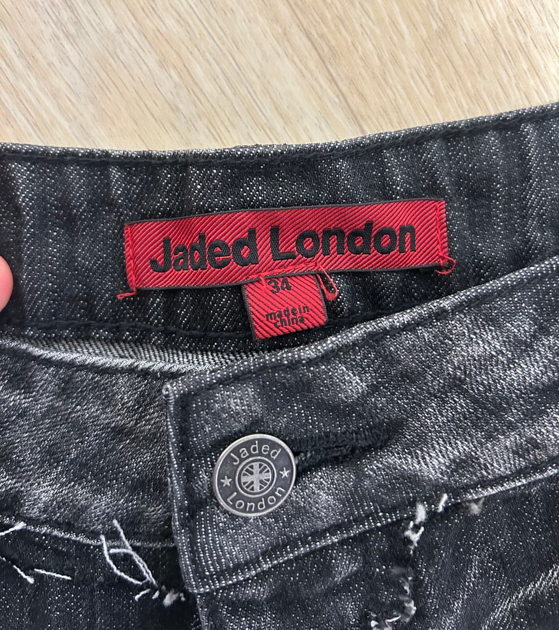 제이디드 런던 Black Eroded XL Colossus Jeans 상품이미지3