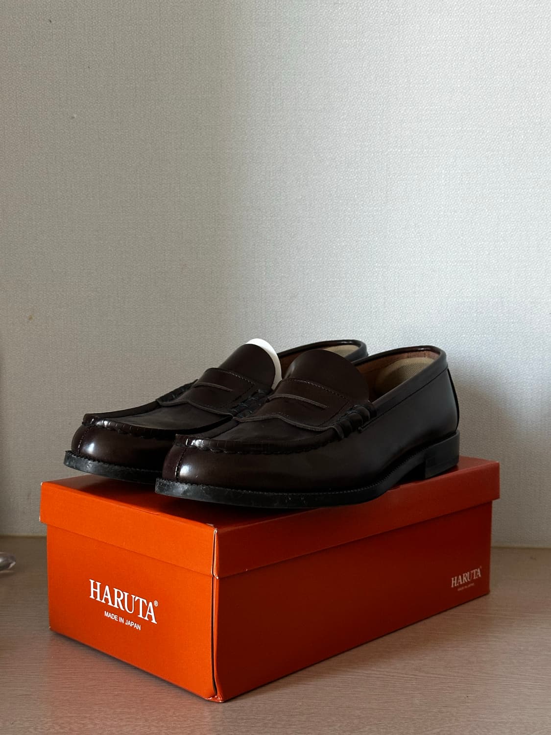 하루타 소가죽 로퍼 906 D 280 EEE 브라운 상품이미지1