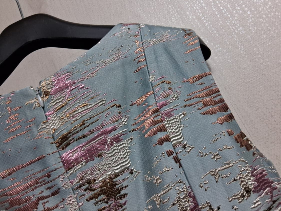 일본빈티지수입 Shesty 메탈릭 글램 파티자카드원피스 55 하객룩 파티 상품이미지7