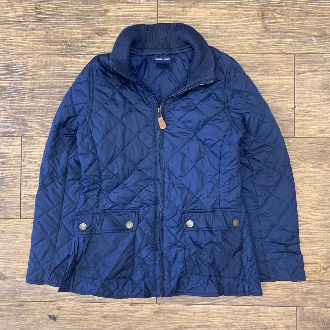 폴로 랄프로렌 네이비 퀄팅 자켓 XS 상품이미지2