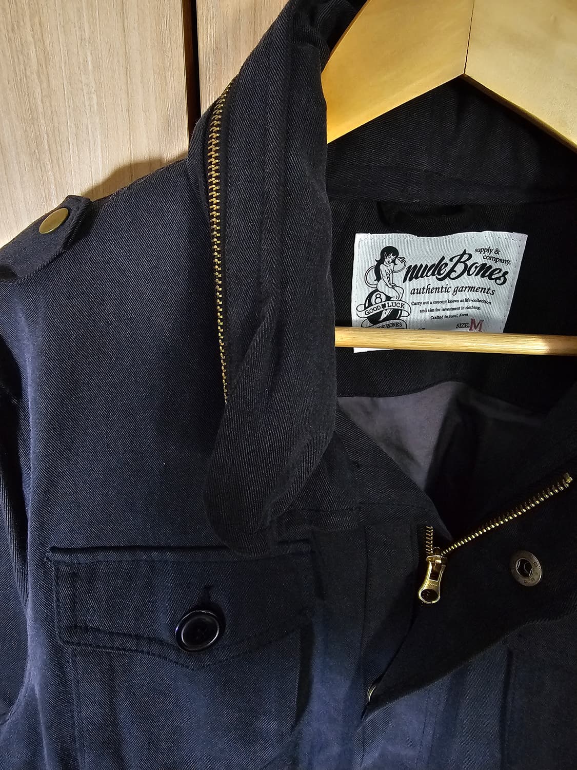 누드본즈 핀업걸 m65자켓/M 상품이미지4