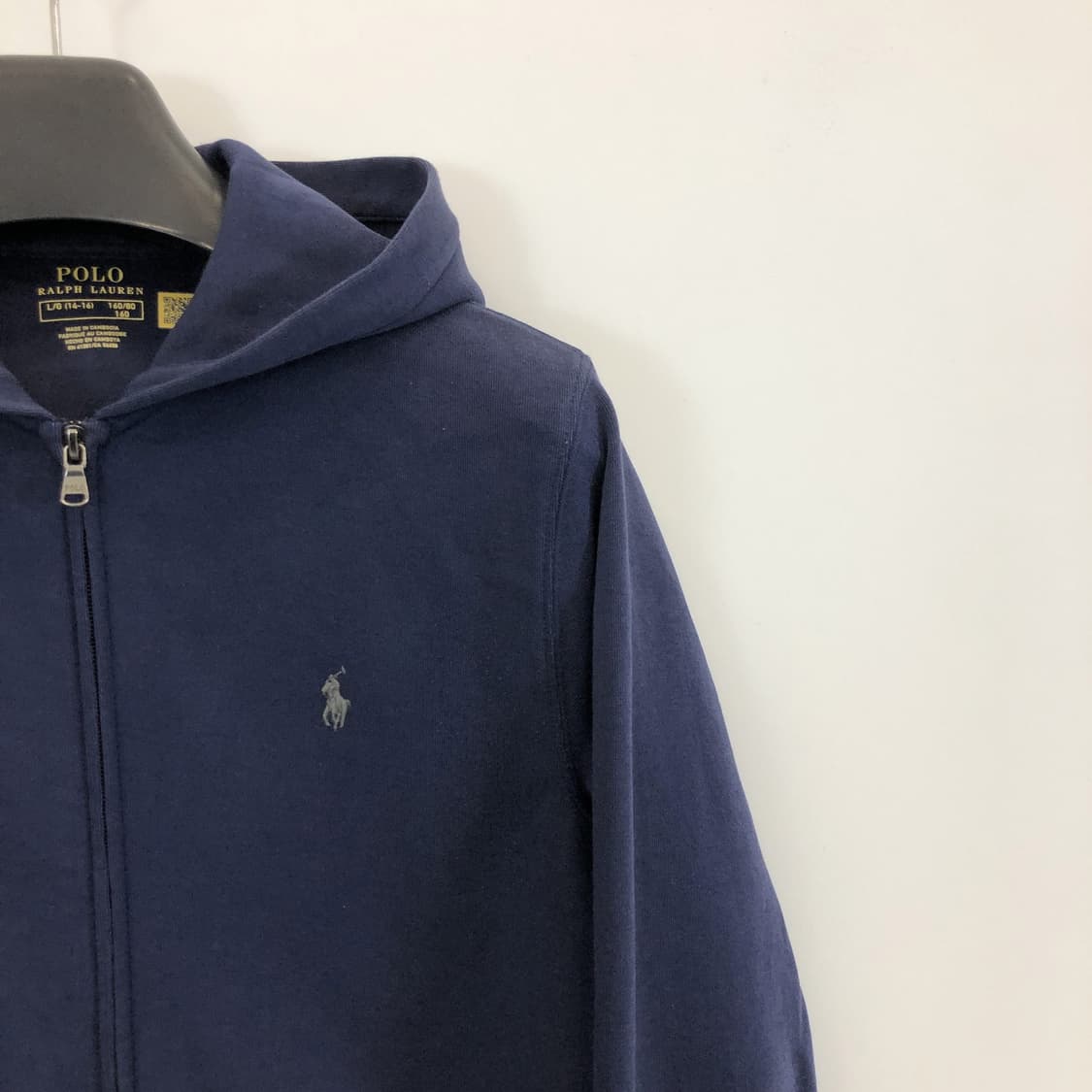 폴로 랄프로렌 더블니트 후드집업 QR 백화점판 55  상품이미지2