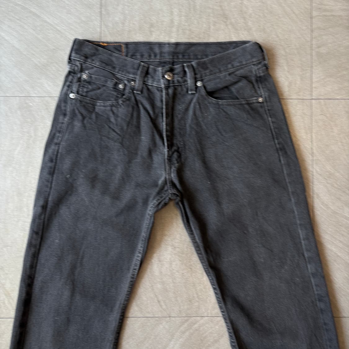 리바이스 정품 505 데님 블랙 팬츠 바지 상품이미지2
