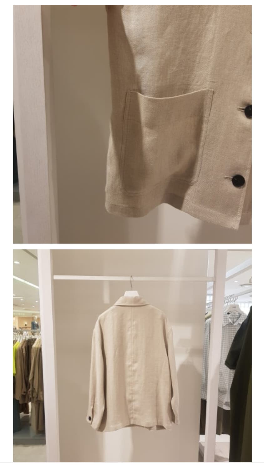 스튜디오톰보이 28만 헤링본마 셔츠형자켓 새옷 상품이미지4