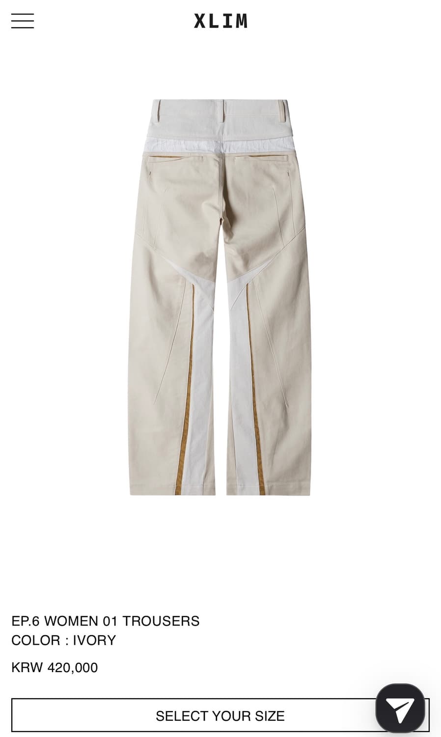 엑슬림 EP.6 WOMEN 01 TROUSERS 상품이미지1