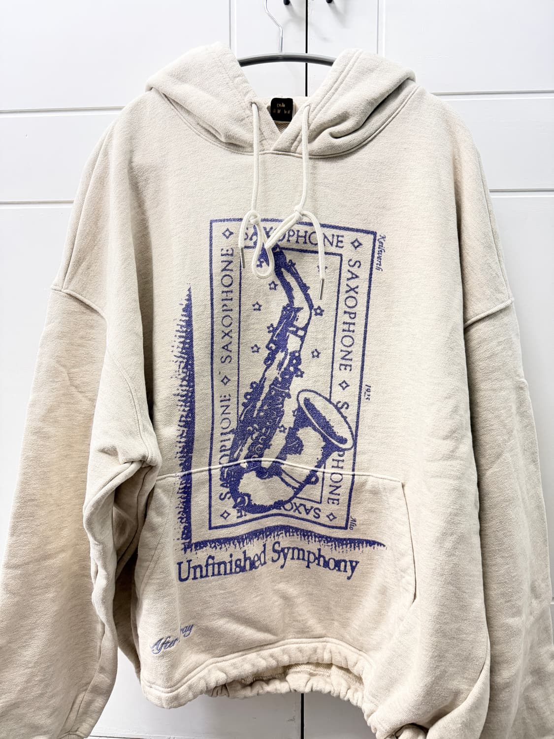 애프터 프레이 / 프린트 스웨트 후디 멜란지그레이 상품이미지2