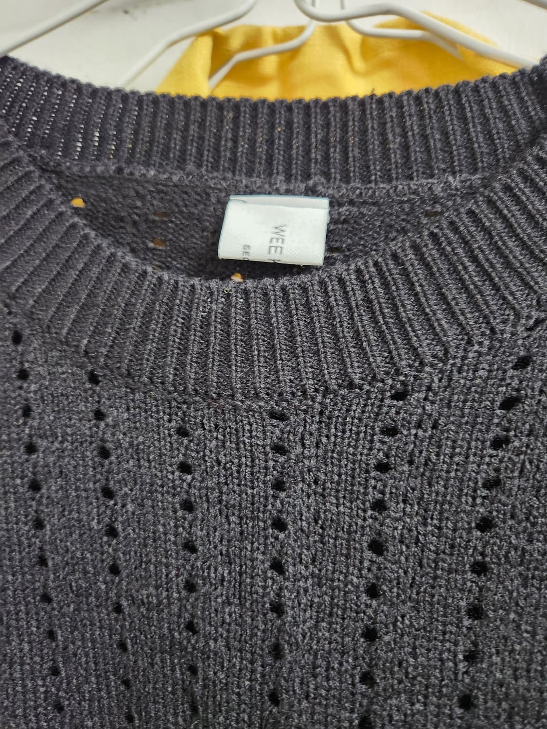 빅사이즈 WEEKEND 블랙 니트 조끼 상품이미지4