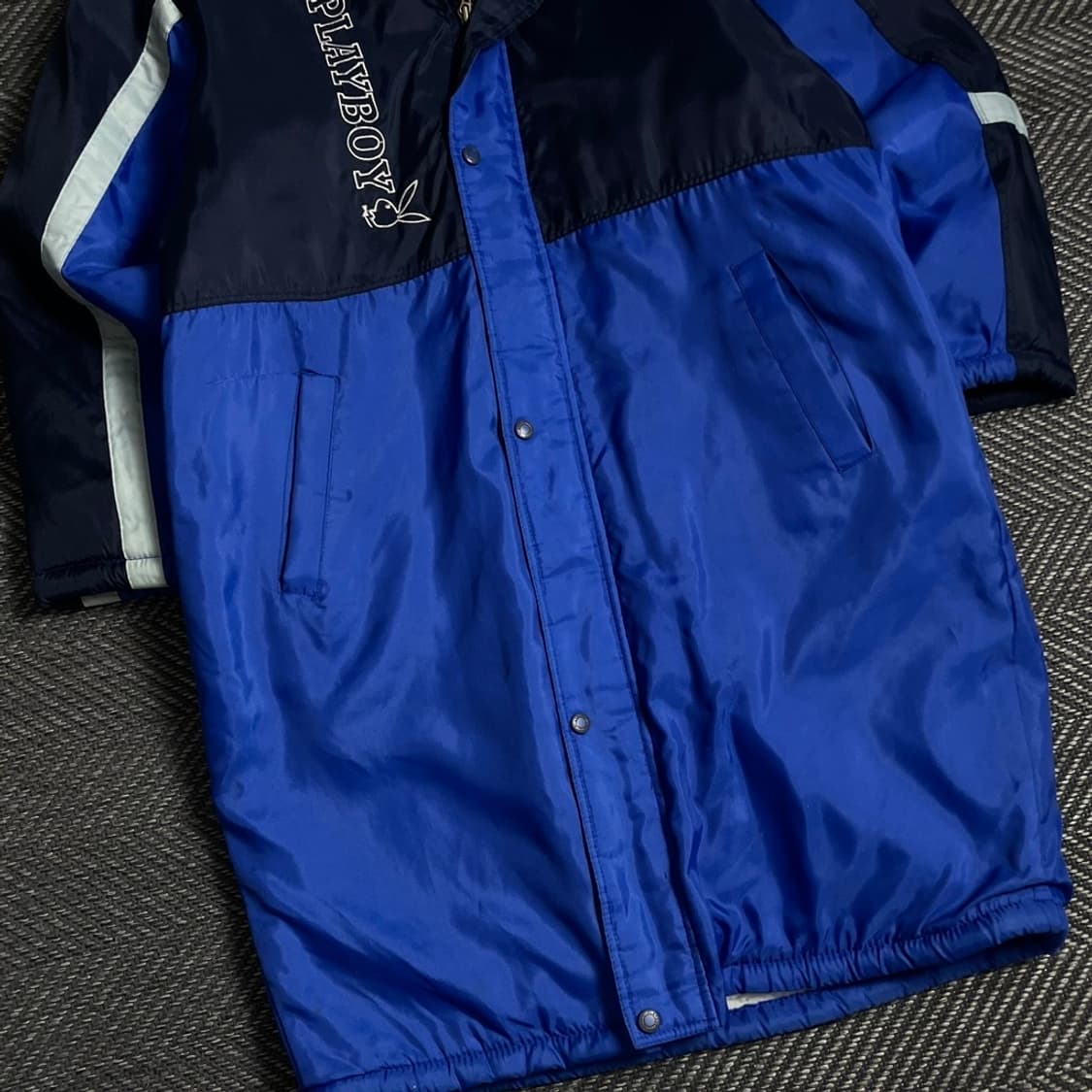 90s 플레이보이 빅로고 벤치코트 돕바 롱 점퍼o 5063 상품이미지3