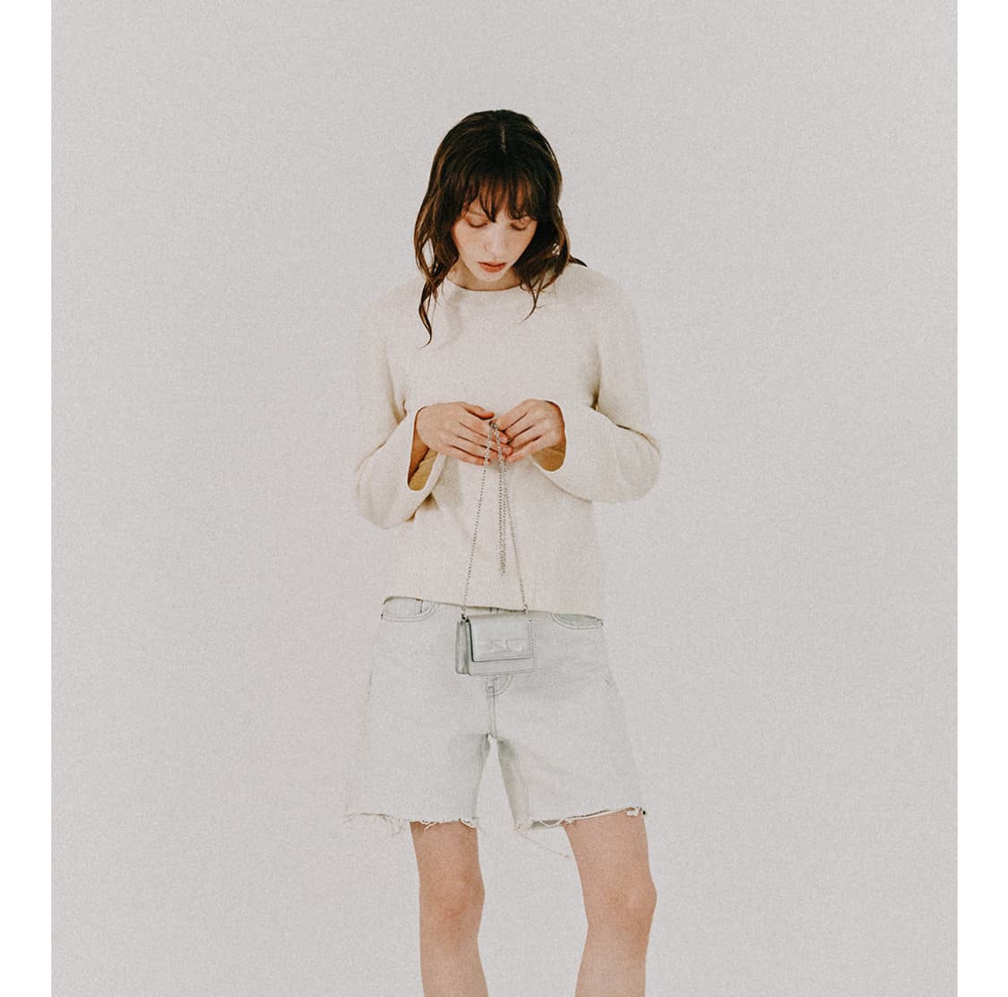 스퀘어라인 챕터 미니 백 실버 상품이미지4