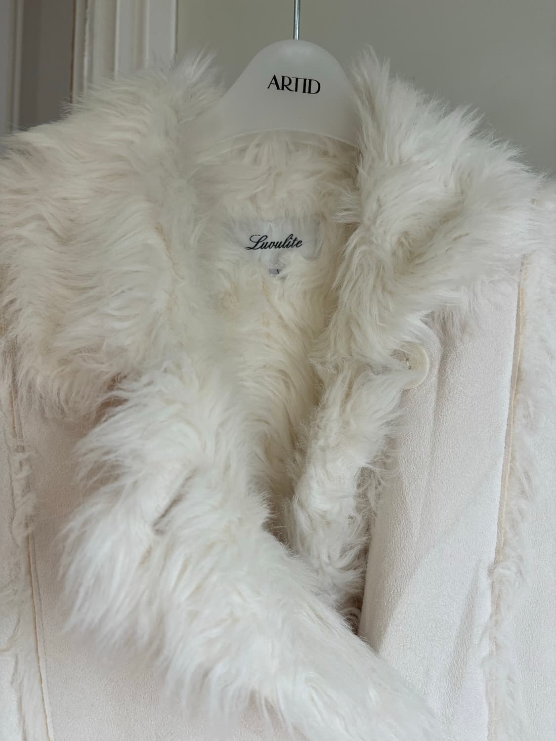 프레우마르 빈티지 화이트퍼 코트 상품이미지2