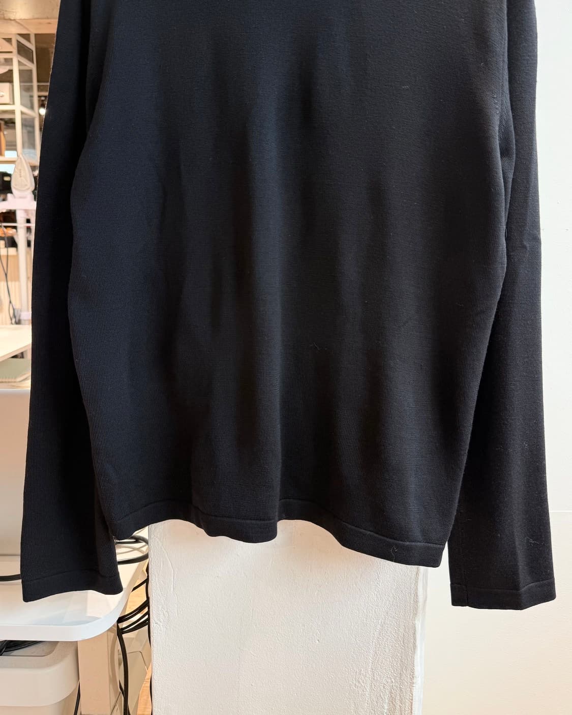 에르메스 블랙 라나 매리노울 라운드 니트  상품이미지6