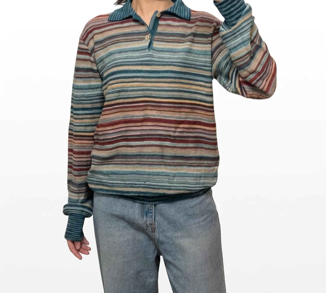 미쏘니 컬러풀 카라 니트/missoni 빈티지 니트 상품이미지1