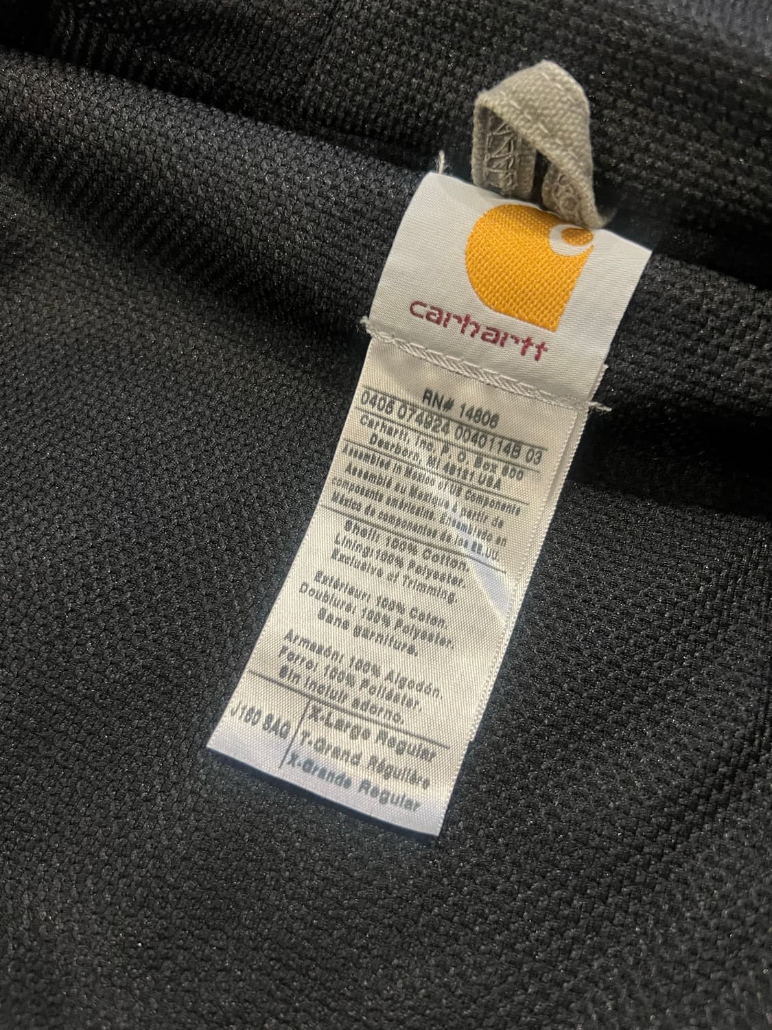 빈티지 칼하트 액티브자켓 덕액티브 j160 sag xl 상품이미지6