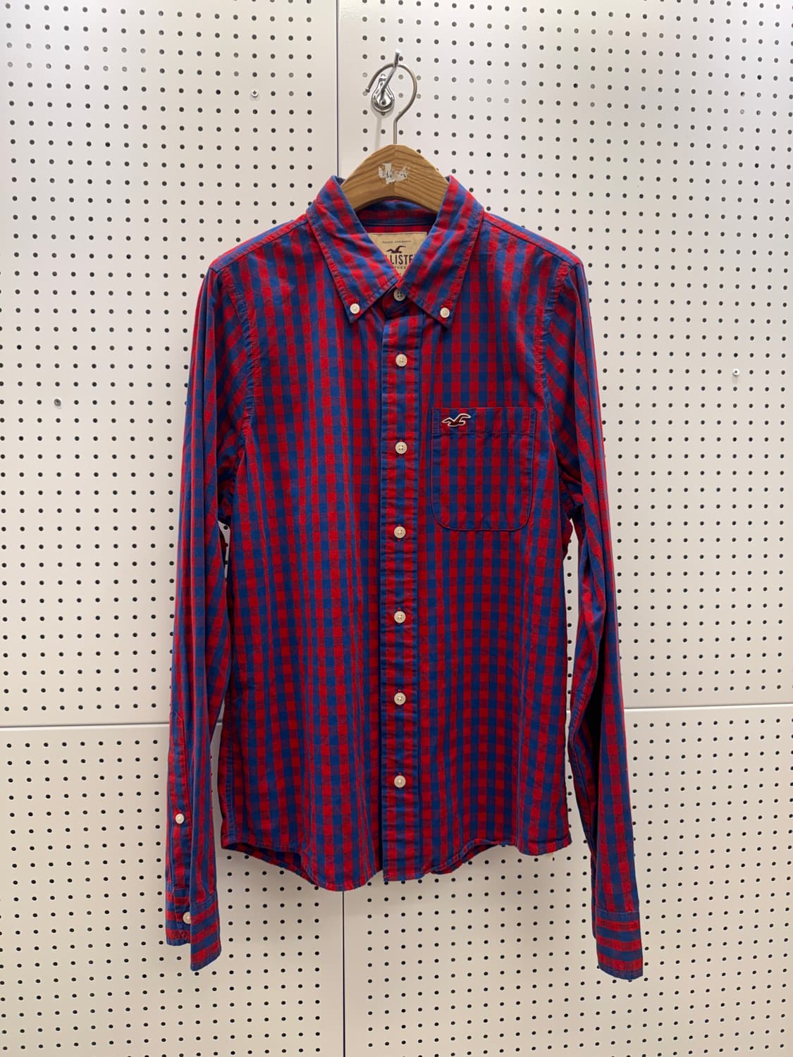 홀리스터 체크 버튼다운 셔츠 U616 상품이미지2