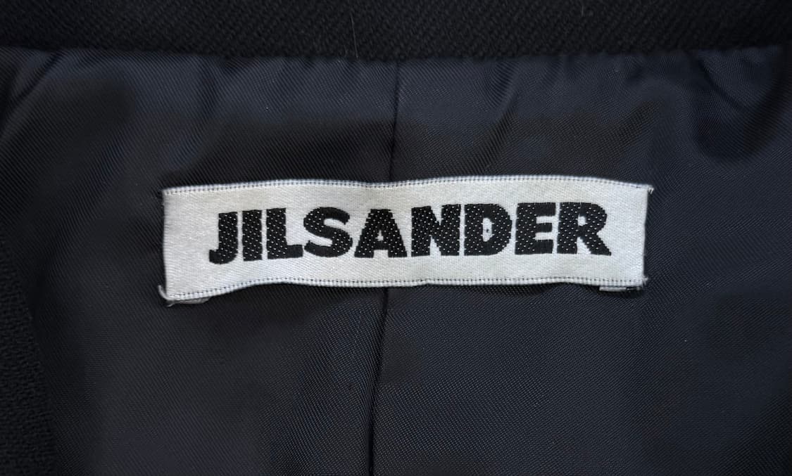 질샌더 블랙 코튼 숍 코트 상품이미지6