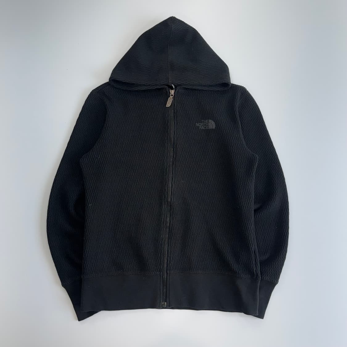 The north face 노스페이스 와플 블랙 후드집업 상품이미지3