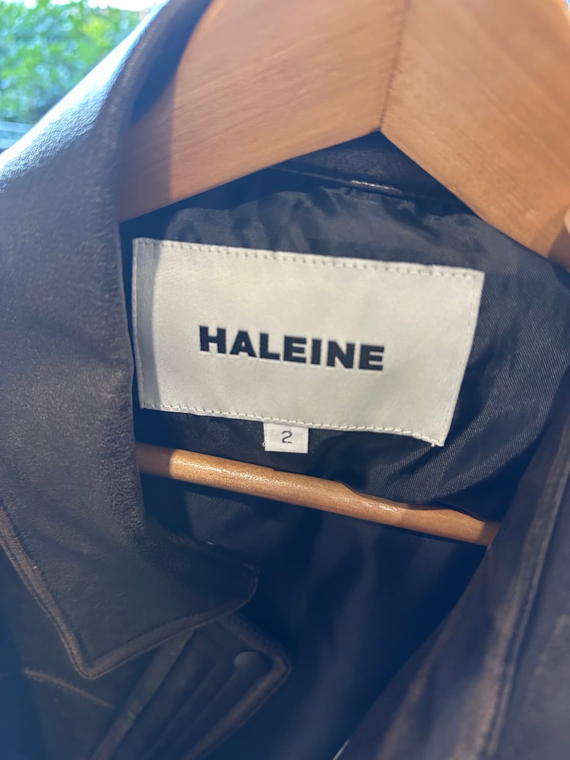 [2] 알렌느 3D 포우 레더 자켓 브라운 상품이미지3