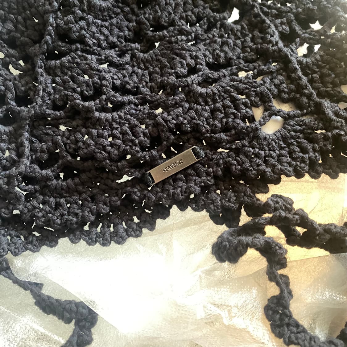 PERVERZE 퍼버즈 크로쉐 헤드드레스 상품이미지3