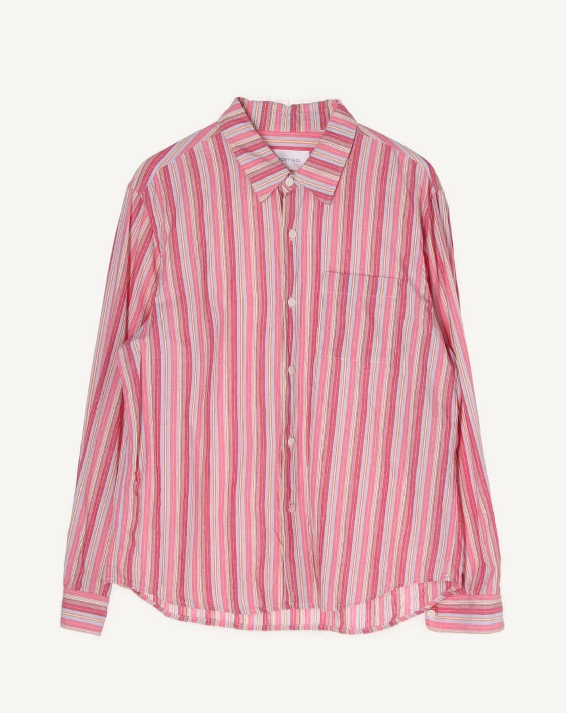 포니테일 스트라이프 셔츠 상품이미지4