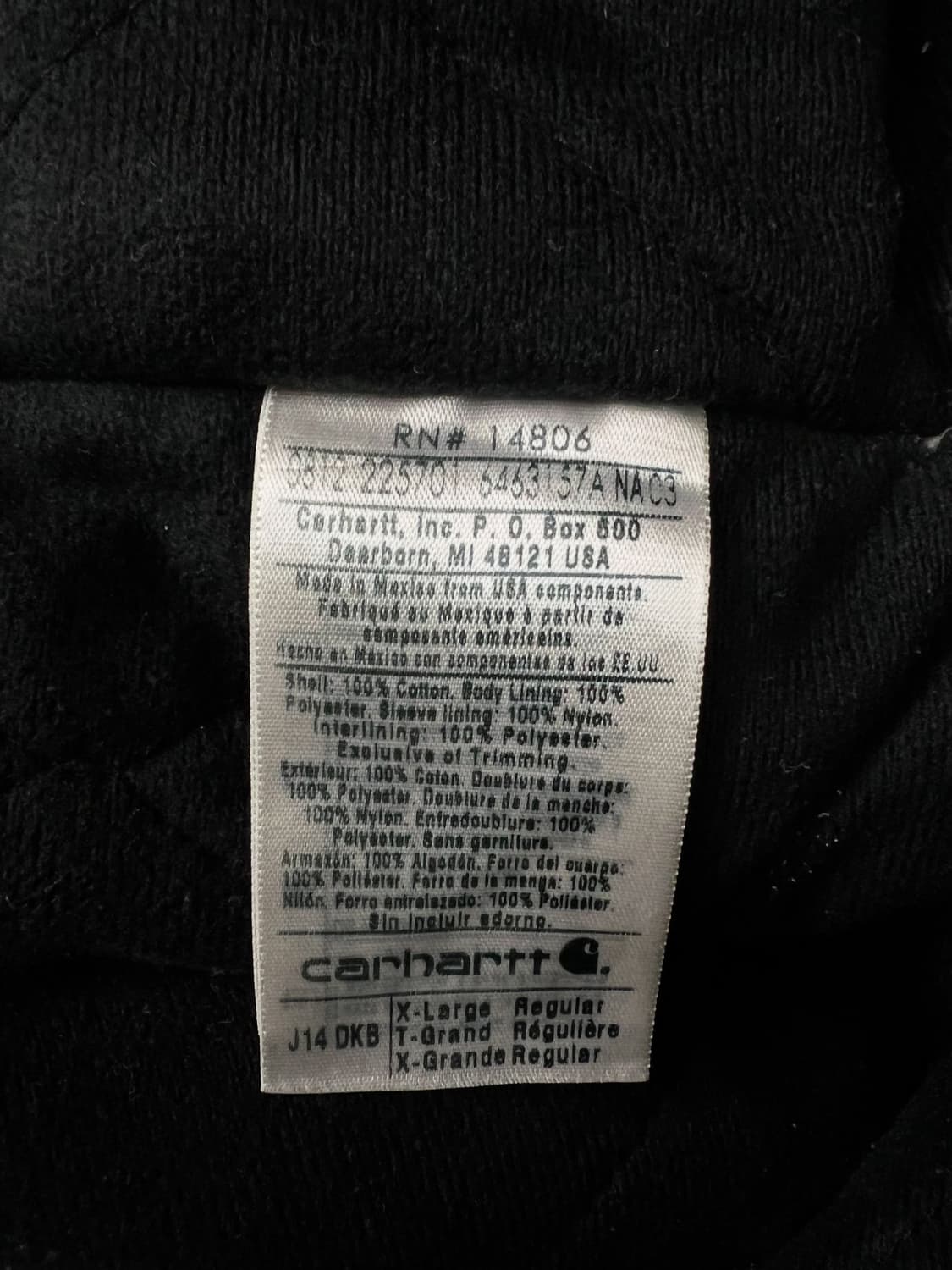 칼하트 J14 산타페 자켓 상품이미지6