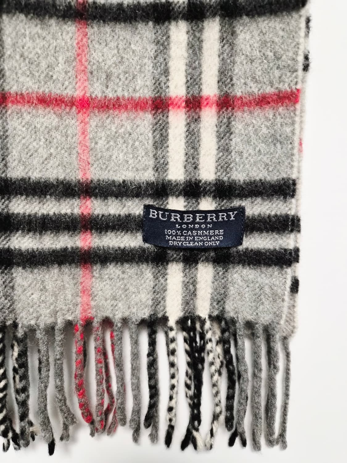 버버리 그레이 노바체크 캐시미어100 머플러 목도리  상품이미지2