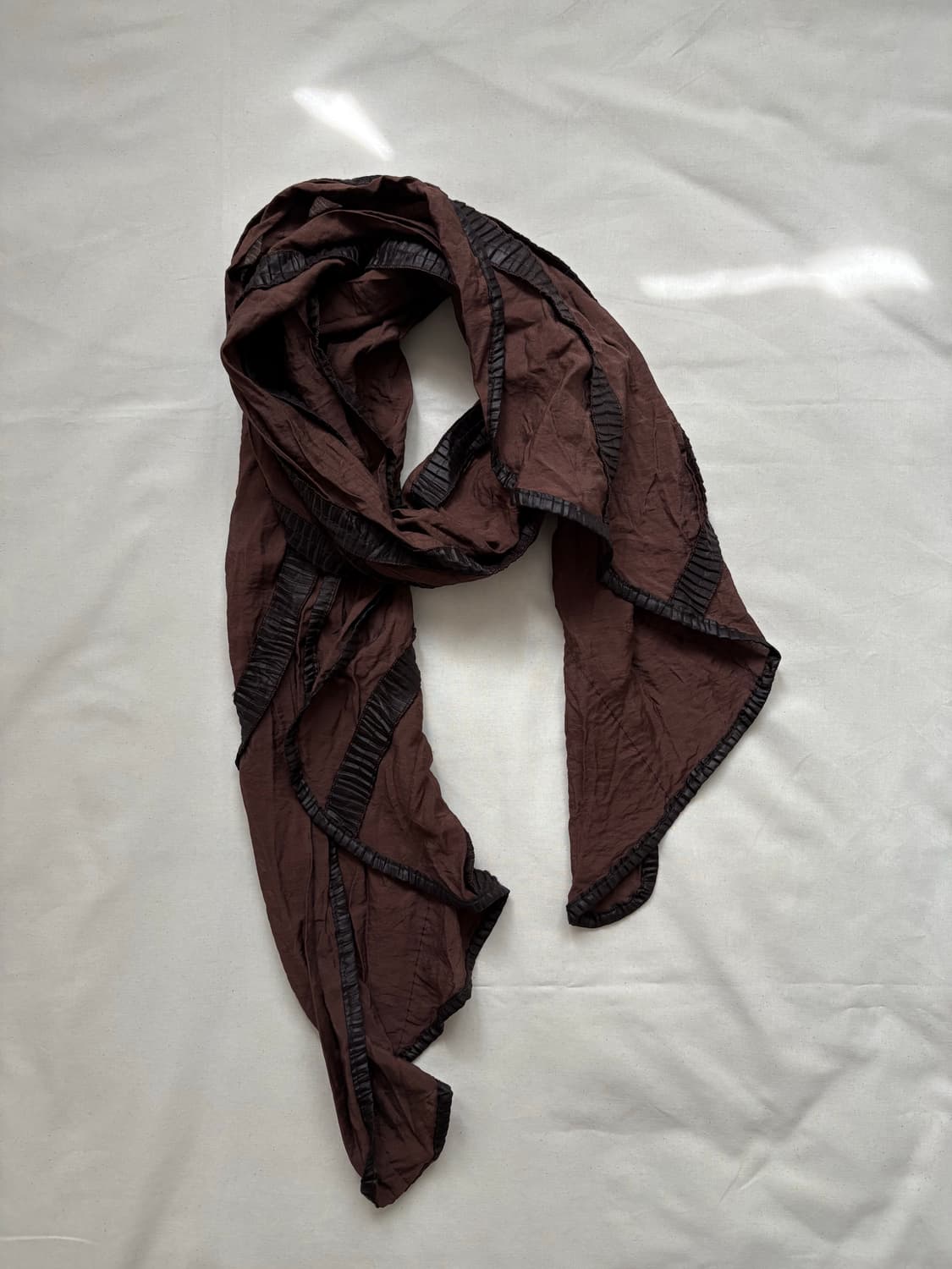 vintage brown scarf 상품이미지1