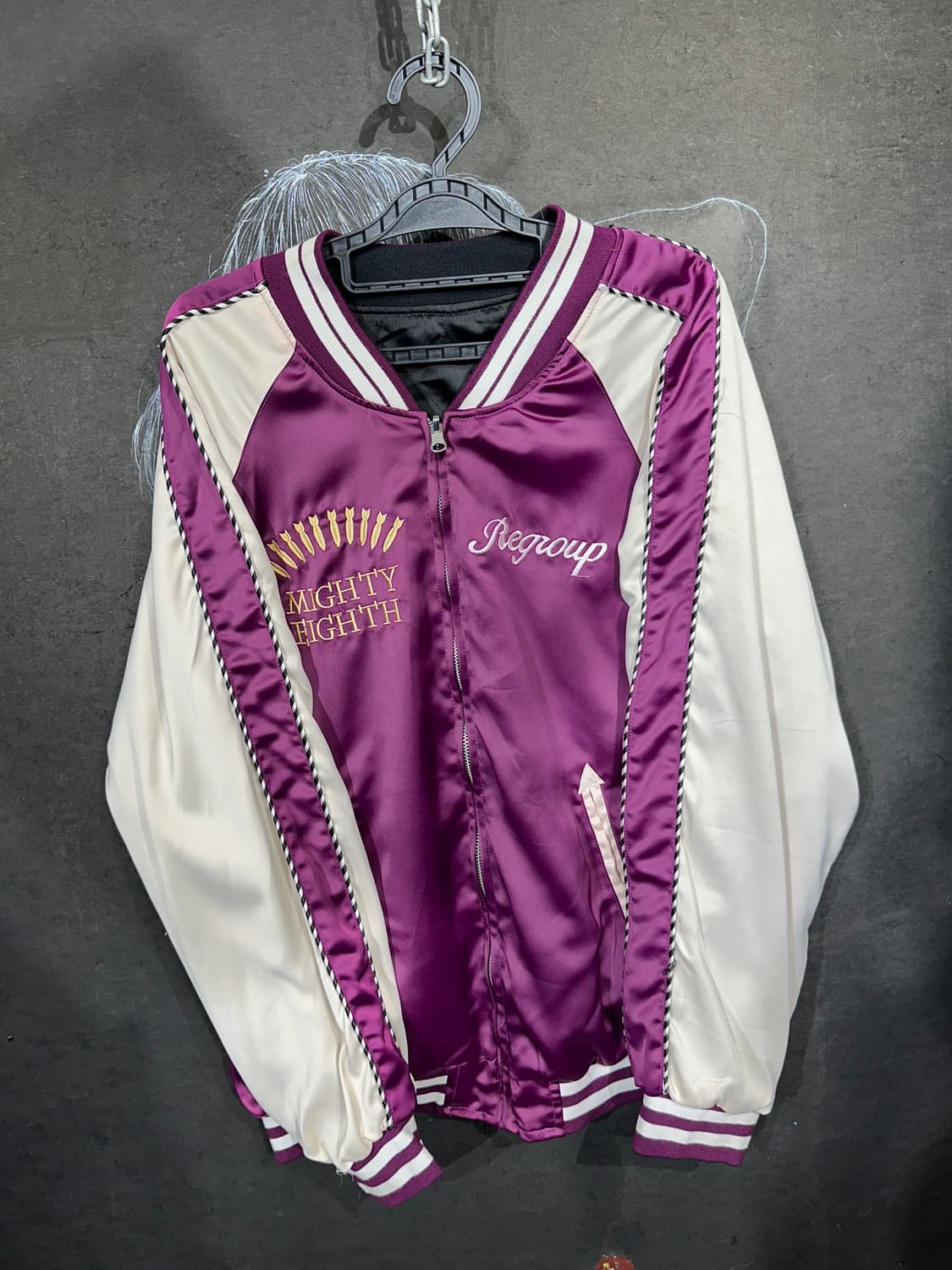 일본빈티지 Snihers 양면 리버시블 자수 스카잔 XXLㅇ 상품이미지6