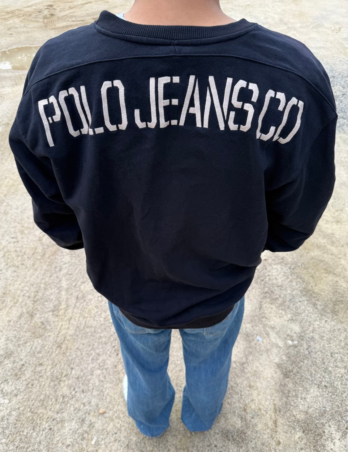 90s Polo Jeans 폴로 진 빅로고 스웻 맨투맨 상품이미지1