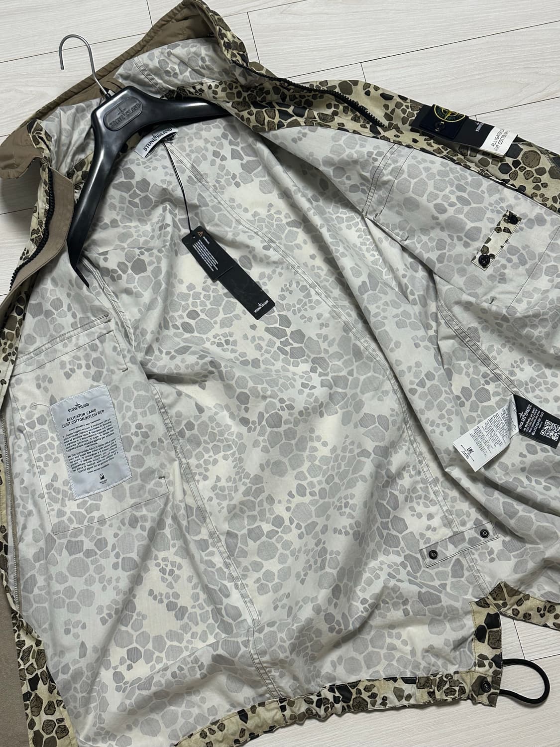 스톤아일랜드 엘리게이터 카모 나일론 자켓 M(105) 새상품 상품이미지5