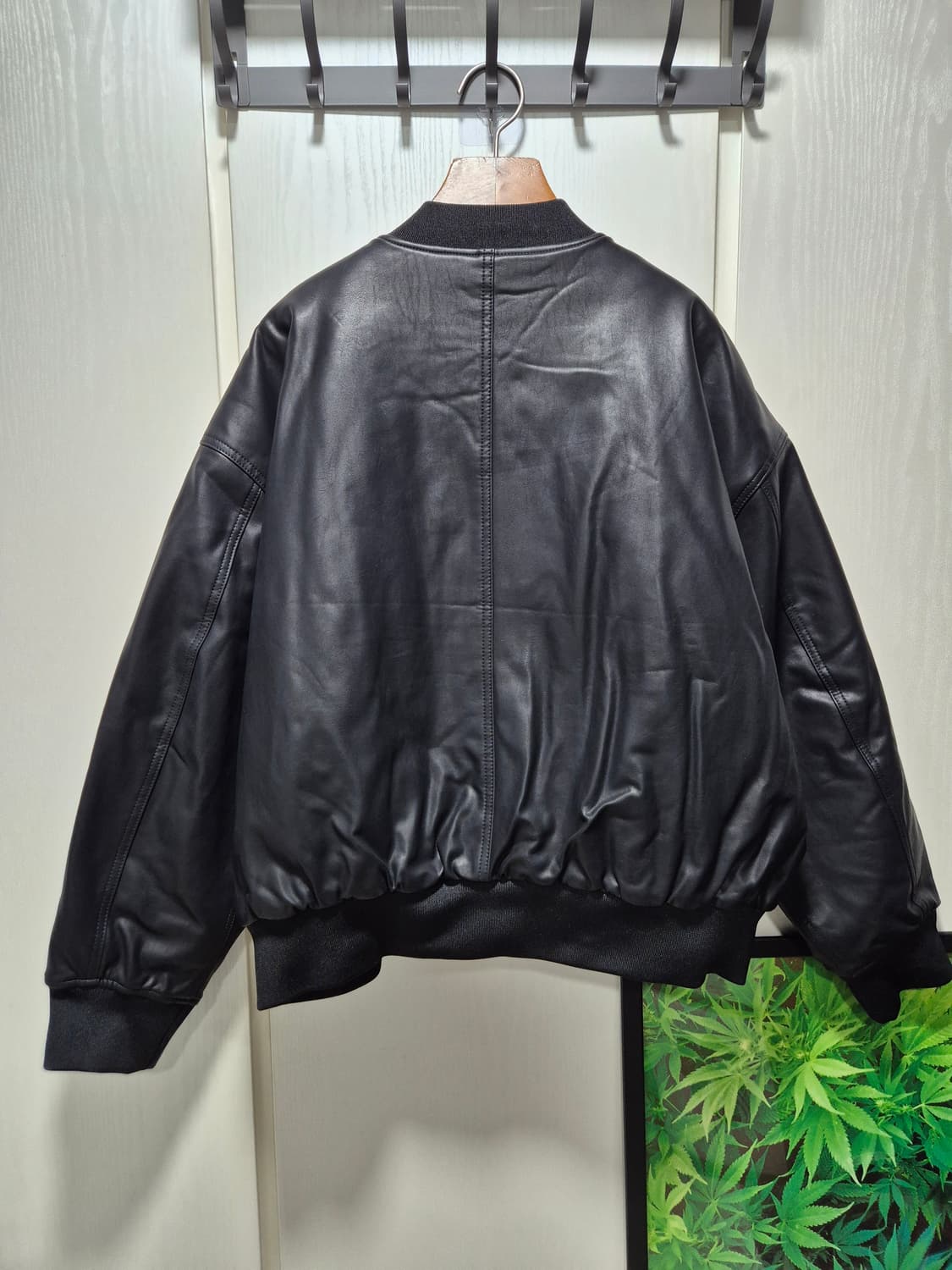 제너럴아이디어 레더 누빔 블루종 블랙.새상품 상품이미지10